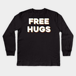 FREE HUGS Kids Long Sleeve T-Shirt